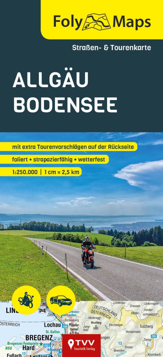 FOLYMAPS Tourenkarte Allgäu Bodensee